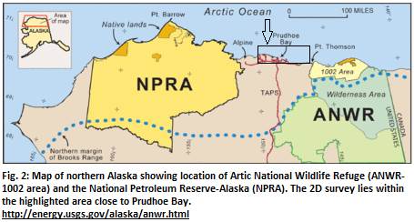 Fig. 2 Map of ANWR and NPRA